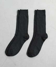 ASTRONOMY（アストロノミー）の「抗菌防臭2足セットリブ編みクルーソックス（ソックス/靴下）」