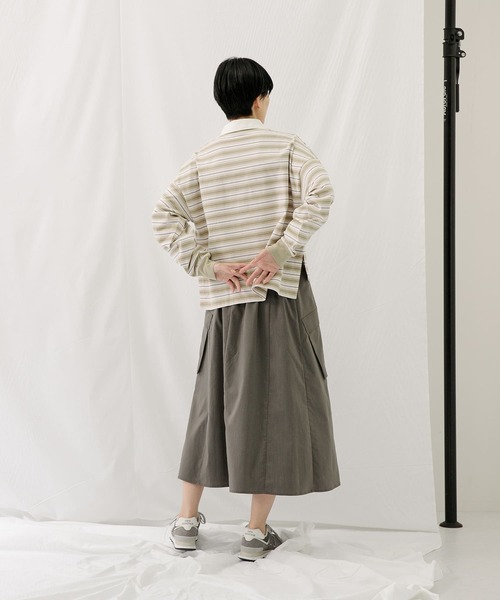 EKAL(エカル)の「ソロテックスホリデースカート(スカート・レディース・グレー/ベージュ・ONE)」の8枚目の写真