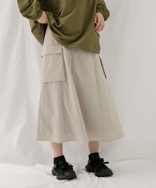 EKAL(エカル)の「ソロテックスホリデースカート(スカート・レディース・グレー/ベージュ・ONE)」の11枚目の写真