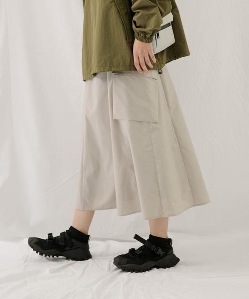 EKAL(エカル)の「ソロテックスホリデースカート(スカート・レディース・グレー/ベージュ・ONE)」の12枚目の写真