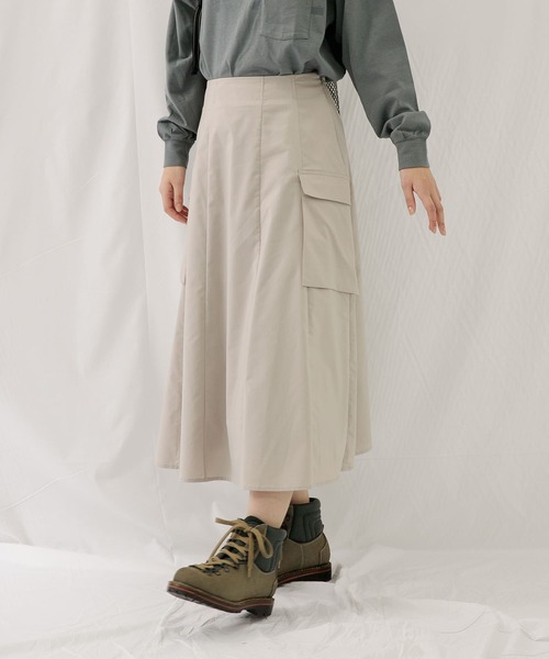 EKAL(エカル)の「ソロテックスホリデースカート(スカート・レディース・グレー/ベージュ・ONE)」の14枚目の写真