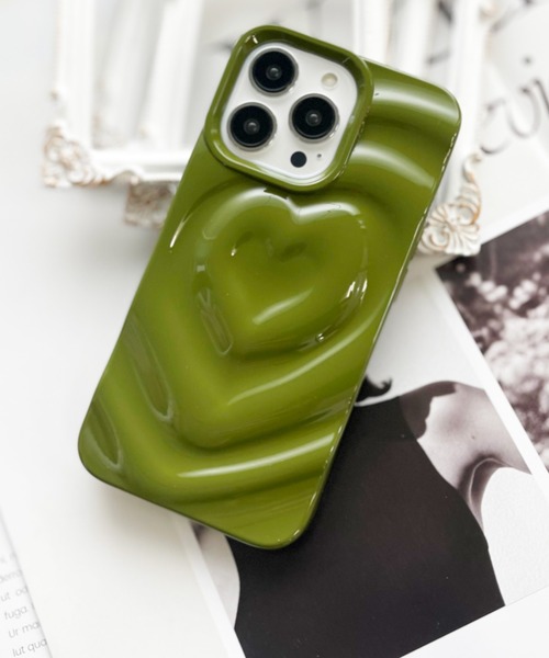 NOLITA LABORATORY（ノリータラボラトリー）の「【 NOLITA / ノリータ 】ハートモチーフ アート アイフォンカバー iPhone 17 / 17 pro / 17proMax / Air / 11 / XR / 12 / 13 / 14 / 15 / 16 / 16pro / 16proMax アイフォンケース（スマホケース/カバー・レディース・オフホワイト/シルバー/モカ/パープル/アンティークシルバー/ブラック/グリーン/ワイン/スモークピンク/ベビーピンク・G/I/F/D/E/H/A/B/C/N/J/K/iPhone 16/iPhone 16 Pro/iPhone 16 Pro Max/iPhone 11/XR/iPhone 13/14/iPhone 13 Pro/iPhone 13 Pro Max/iPhone 12 Pro Max/iPhone 14 Pro/iPhone 14 Pro Max/iPhone 15/iPhone 12/12 Pro/iPhone 15 Pro Max/iPhone 15 Pro/iPhone 16 Plus/iPhone 17 Pro Max/iPhone Air/iPhone 17/iPhone 17 Pro/iPhone 11）」の5枚目の写真