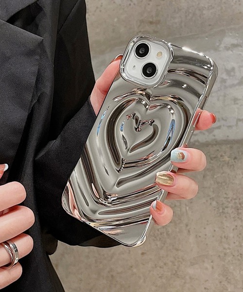 NOLITA LABORATORY（ノリータラボラトリー）の「【 NOLITA / ノリータ 】ハートモチーフ アート アイフォンカバー iPhone 17 / 17 pro / 17proMax / Air / 11 / XR / 12 / 13 / 14 / 15 / 16 / 16pro / 16proMax アイフォンケース（スマホケース/カバー・レディース・オフホワイト/シルバー/モカ/パープル/アンティークシルバー/ブラック/グリーン/ワイン/スモークピンク/ベビーピンク・G/I/F/D/E/H/A/B/C/N/J/K/iPhone 16/iPhone 16 Pro/iPhone 16 Pro Max/iPhone 11/XR/iPhone 13/14/iPhone 13 Pro/iPhone 13 Pro Max/iPhone 12 Pro Max/iPhone 14 Pro/iPhone 14 Pro Max/iPhone 15/iPhone 12/12 Pro/iPhone 15 Pro Max/iPhone 15 Pro/iPhone 16 Plus/iPhone 17 Pro Max/iPhone Air/iPhone 17/iPhone 17 Pro/iPhone 11）」の15枚目の写真