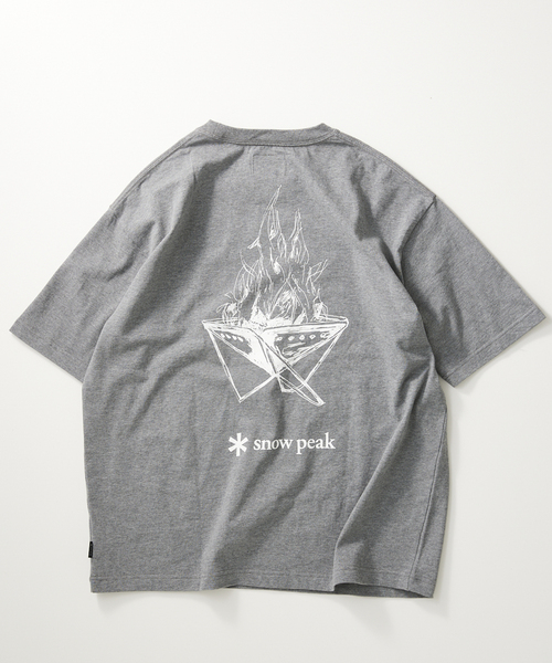  peak Sorona Camper Tシャツ 2colors セール】【SNOW PEAK / スノーピーク】Camp Fire Tシャツ（T
