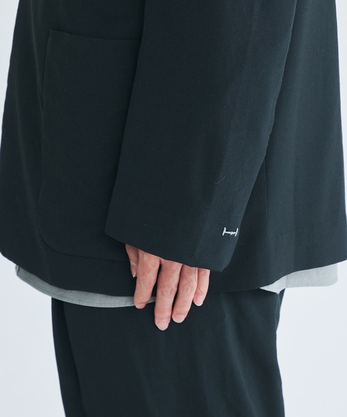 mando（マンド）の「【mando/マンド】SUPER 120 WOOL SINGLE JKT（テーラードジャケット・メンズ・ブラック/ダークグリーン・2/3）」の20枚目の写真