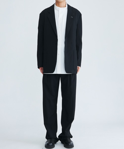 mando（マンド）の「【mando/マンド】SUPER 120 WOOL SINGLE JKT（テーラードジャケット・メンズ・ブラック/ダークグリーン・2/3）」の5枚目の写真