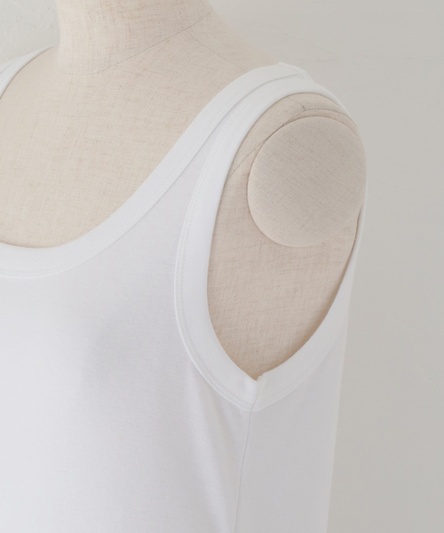 plage（プラージュ）の「organic cotton フライスタンクトップ（タンクトップ・レディース・ホワイト/キャメル・FREE）」の21枚目の写真