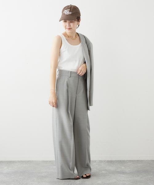 plage（プラージュ）の「organic cotton フライスタンクトップ（タンクトップ・レディース・ホワイト/キャメル・FREE）」の19枚目の写真