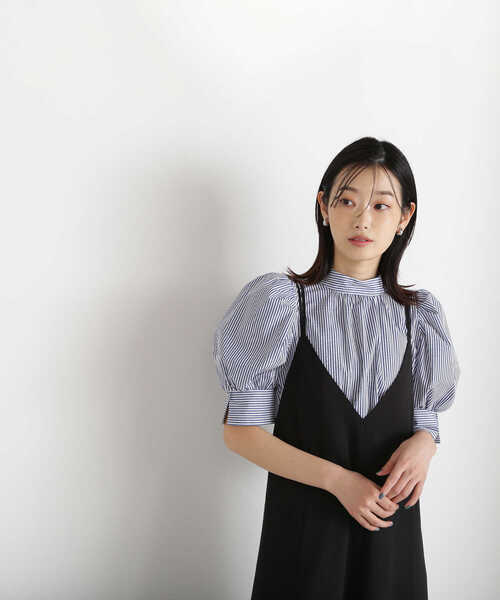 NATURAL BEAUTY BASIC（ナチュラルビューティーベーシック）の「【美人百花掲載】バックリボンストライプブラウス（シャツ/ブラウス・レディース・グレー系その他/ブルー系その他/グリーン系その他3・SMALL/MEDIUM）」の11枚目の写真