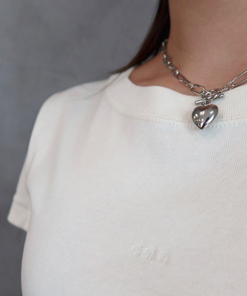 CREDONA（クレドナ）の「トグルチェーンハートN/C（ネックレス・レディース・シルバー/ゴールド・FREE）」の2枚目の写真