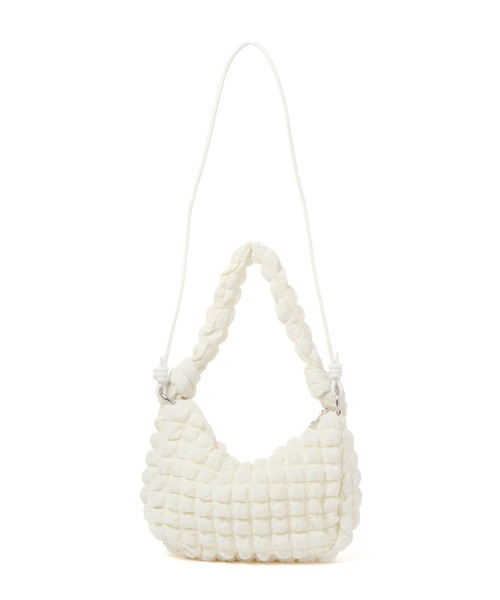 GLOBAL WORK(グローバルワーク)の「ワッフル3WAYダブルショルダー/192413(ショルダーバッグ・レディース・アイボリー/ブルー/ブラック・FREE)」の9枚目の写真