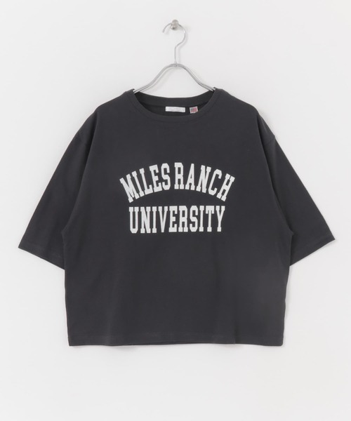 ITEMS URBANRESEARCH(アイテムズ アーバンリサーチ)の「カレッジロゴハンソデTシャツ(Tシャツ/カットソー・レディース・オフホワイト/スミクロ/モカ・FREE)」の20枚目の写真