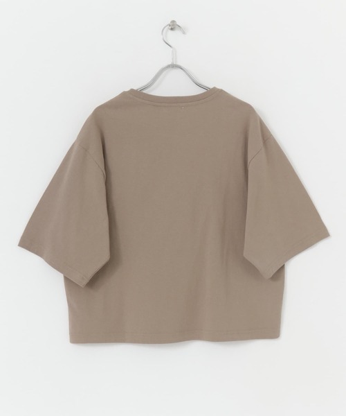 ITEMS URBANRESEARCH(アイテムズ アーバンリサーチ)の「カレッジロゴハンソデTシャツ(Tシャツ/カットソー・レディース・オフホワイト/スミクロ/モカ・FREE)」の22枚目の写真