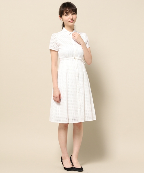 Ylang Ylang イランイラン の レリーフチェック シャツワンピース ワンピース Wear