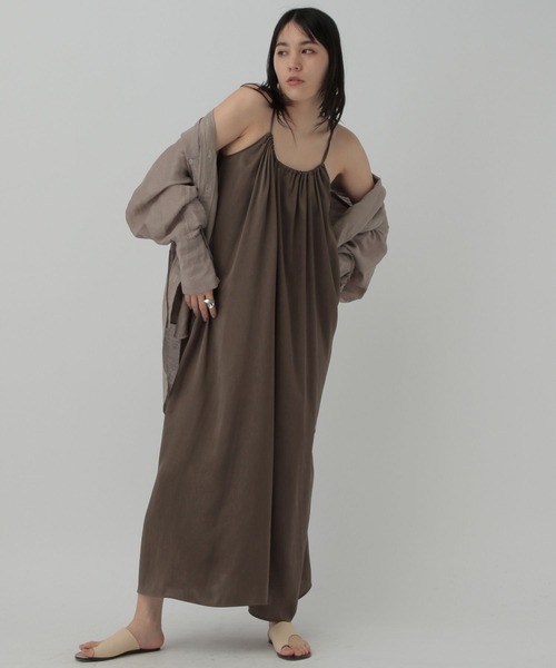 Chaos(カオス)の「Chaos(カオス)/モルガンカディーシャツ(シャツ/ブラウス・レディース・ホワイト/ブラウン系その他/チャコールグレー・FREE)」の19枚目の写真