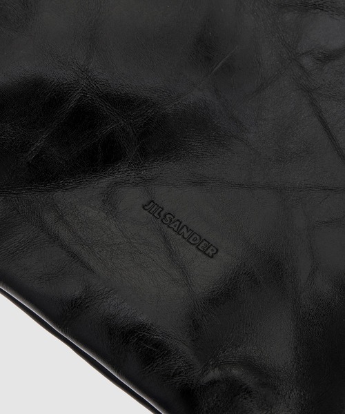 JIL SANDER（ジルサンダー）の「DRAWSTRING MD（ショルダーバッグ・メンズ・グリーン系/ブラック・UNI）」の6枚目の写真