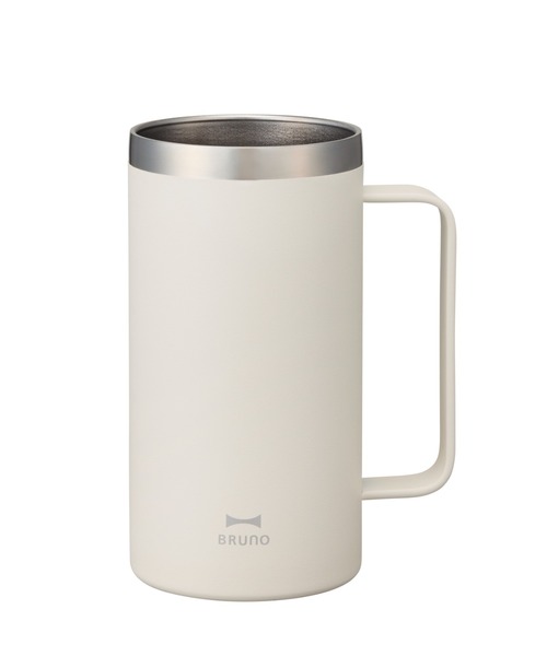 BRUNO（ブルーノ）の「取っ手つきステンレスタンブラー（グラス/マグカップ/タンブラー・レディース・グレイッシュベージュ/グリーン/ピンク・フリー）」の2枚目の写真