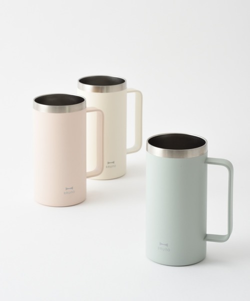 BRUNO（ブルーノ）の「取っ手つきステンレスタンブラー（グラス/マグカップ/タンブラー・レディース・グレイッシュベージュ/グリーン/ピンク・フリー）」の10枚目の写真
