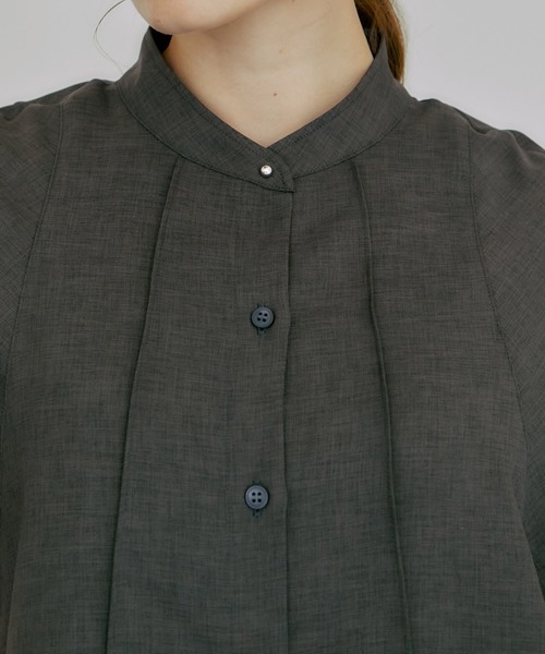 PUBLIC TOKYO（パブリックトウキョウ）の「バックケープブラウス（シャツ/ブラウス・レディース・アイボリー/ダークグレー/ブルー/オレンジ・FREE）」の18枚目の写真