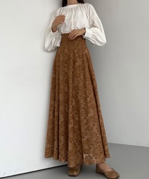 Louere（ルエレ）の「シャギーハイウエストフレアスカート（スカート）」