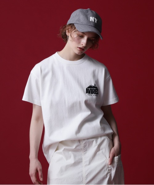 AVIREX(アヴィレックス)の「《COLLECTION》NEWYORK CITY SCAPE SHORT SLEEVE T-SHIRT/ニューヨークシティエスケープTシャツ(Tシャツ/カットソー・レディース・ブラック/ホワイト/ブラウン・F)」の5枚目の写真