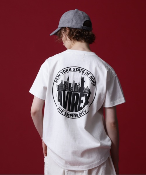 AVIREX(アヴィレックス)の「《COLLECTION》NEWYORK CITY SCAPE SHORT SLEEVE T-SHIRT/ニューヨークシティエスケープTシャツ(Tシャツ/カットソー・レディース・ブラック/ホワイト/ブラウン・F)」の8枚目の写真