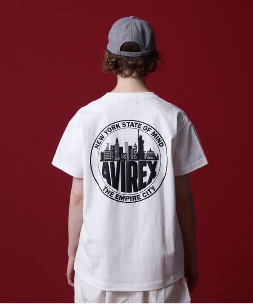 AVIREX(アヴィレックス)の「《COLLECTION》NEWYORK CITY SCAPE SHORT SLEEVE T-SHIRT/ニューヨークシティエスケープTシャツ(Tシャツ/カットソー・レディース・ブラック/ホワイト/ブラウン・F)」の9枚目の写真