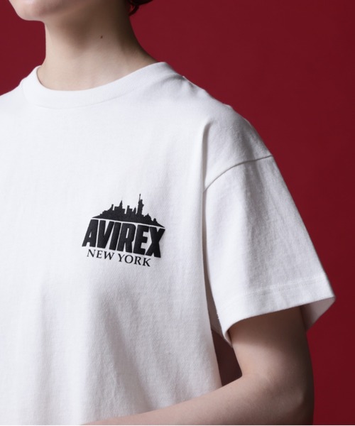 AVIREX(アヴィレックス)の「《COLLECTION》NEWYORK CITY SCAPE SHORT SLEEVE T-SHIRT/ニューヨークシティエスケープTシャツ(Tシャツ/カットソー・レディース・ブラック/ホワイト/ブラウン・F)」の13枚目の写真