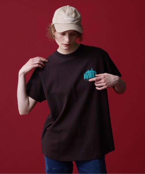 AVIREX(アヴィレックス)の「《COLLECTION》NEWYORK CITY SCAPE SHORT SLEEVE T-SHIRT/ニューヨークシティエスケープTシャツ(Tシャツ/カットソー・レディース・ブラック/ホワイト/ブラウン・F)」の21枚目の写真