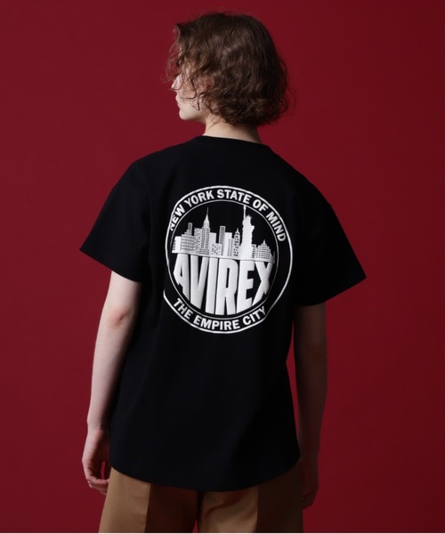 AVIREX(アヴィレックス)の「《COLLECTION》NEWYORK CITY SCAPE SHORT SLEEVE T-SHIRT/ニューヨークシティエスケープTシャツ(Tシャツ/カットソー・レディース・ブラック/ホワイト/ブラウン・F)」の18枚目の写真
