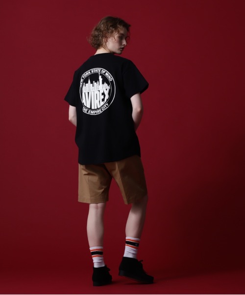 AVIREX(アヴィレックス)の「《COLLECTION》NEWYORK CITY SCAPE SHORT SLEEVE T-SHIRT/ニューヨークシティエスケープTシャツ(Tシャツ/カットソー・レディース・ブラック/ホワイト/ブラウン・F)」の20枚目の写真