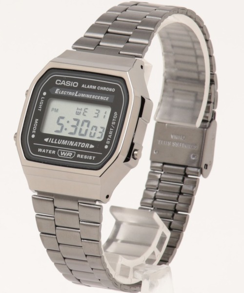 CASIO(カシオ)の「CASIO カシオ /スタンダード デジタル クォーツ腕時計 日常時生活防水 メタルベルト /// Aシリーズ(デジタル腕時計・メンズ・ゴールド/ブラック×グレー/ブラック×ブラック/シルバー×ブルー・FREE)」の6枚目の写真