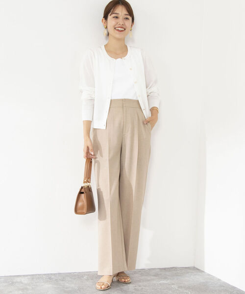 NOLLEY’S(ノーリーズ)の「《手洗い可能》クルーネックカーディガン(カーディガン/ボレロ・レディース・オフホワイト/ブラック/ピンク/ミント・38)」の13枚目の写真