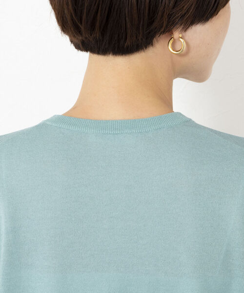 NOLLEY’S(ノーリーズ)の「《手洗い可能》クルーネックカーディガン(カーディガン/ボレロ・レディース・オフホワイト/ブラック/ピンク/ミント・38)」の21枚目の写真