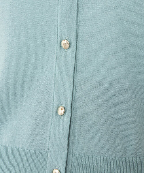 NOLLEY’S(ノーリーズ)の「《手洗い可能》クルーネックカーディガン(カーディガン/ボレロ・レディース・オフホワイト/ブラック/ピンク/ミント・38)」の12枚目の写真