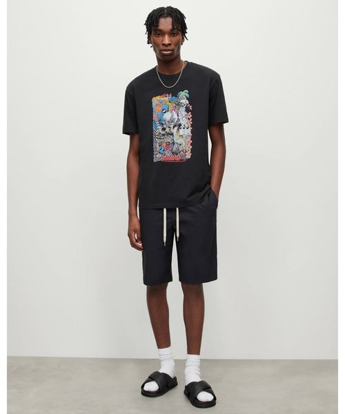 ALLSAINTS(オールセインツ)の「WILDERNESS PRINTED CREW NECK T-SHIRT | WILDERNESS プリント クルーネック T シャツ(Tシャツ/カットソー・メンズ・ブラック・S/M/L/XS)」の3枚目の写真