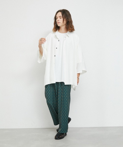 JUNRED(ジュンレッド)の「バティックプリントインタックワイドパンツ(その他パンツ・メンズ・レッド/ベージュ/グリーン/マスタード・L/M/S)」の15枚目の写真
