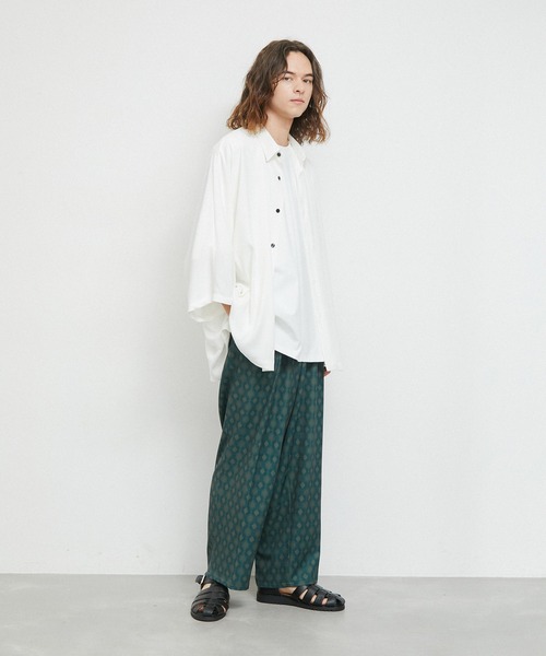 JUNRED(ジュンレッド)の「バティックプリントインタックワイドパンツ(その他パンツ・メンズ・レッド/ベージュ/グリーン/マスタード・L/M/S)」の16枚目の写真