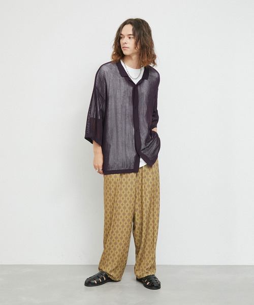 JUNRED(ジュンレッド)の「バティックプリントインタックワイドパンツ(その他パンツ・メンズ・レッド/ベージュ/グリーン/マスタード・L/M/S)」の17枚目の写真