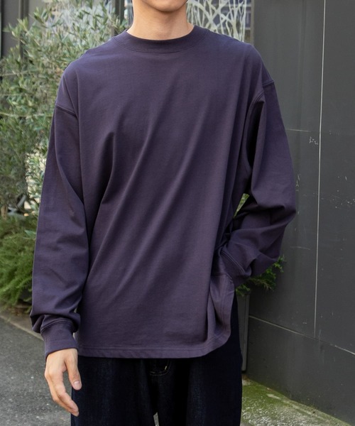 FORK&SPOON(フォークアンドスプーン)の「FORK&SPOON ハイツイストジャージーロングスリーブTシャツ(Tシャツ/カットソー・メンズ・アイボリー/チャコールグレー・4/5)」の7枚目の写真