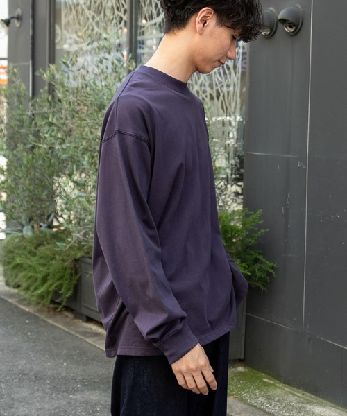 FORK&SPOON(フォークアンドスプーン)の「FORK&SPOON ハイツイストジャージーロングスリーブTシャツ(Tシャツ/カットソー・メンズ・アイボリー/チャコールグレー・4/5)」の8枚目の写真