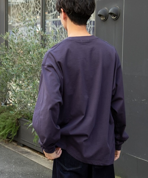 FORK&SPOON(フォークアンドスプーン)の「FORK&SPOON ハイツイストジャージーロングスリーブTシャツ(Tシャツ/カットソー・メンズ・アイボリー/チャコールグレー・4/5)」の9枚目の写真