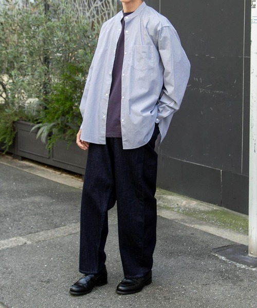 FORK&SPOON(フォークアンドスプーン)の「FORK&SPOON ハイツイストジャージーロングスリーブTシャツ(Tシャツ/カットソー・メンズ・アイボリー/チャコールグレー・4/5)」の12枚目の写真