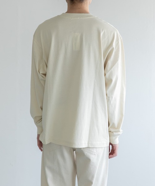 FORK&SPOON(フォークアンドスプーン)の「FORK&SPOON ハイツイストジャージーロングスリーブTシャツ(Tシャツ/カットソー・メンズ・アイボリー/チャコールグレー・4/5)」の15枚目の写真