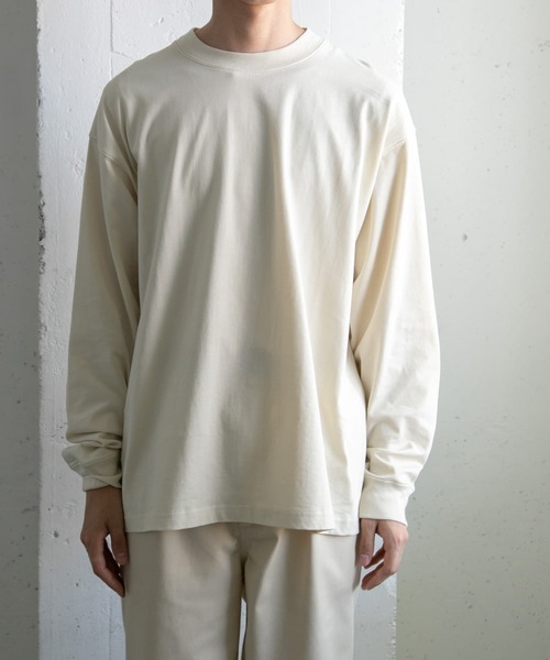 FORK&SPOON(フォークアンドスプーン)の「FORK&SPOON ハイツイストジャージーロングスリーブTシャツ(Tシャツ/カットソー・メンズ・アイボリー/チャコールグレー・4/5)」の16枚目の写真