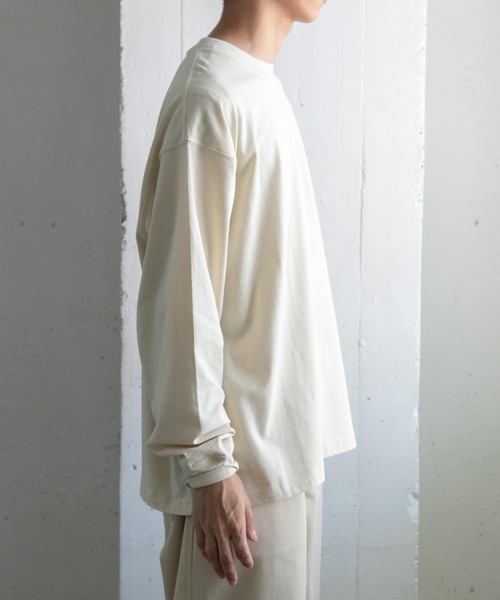 FORK&SPOON(フォークアンドスプーン)の「FORK&SPOON ハイツイストジャージーロングスリーブTシャツ(Tシャツ/カットソー・メンズ・アイボリー/チャコールグレー・4/5)」の17枚目の写真