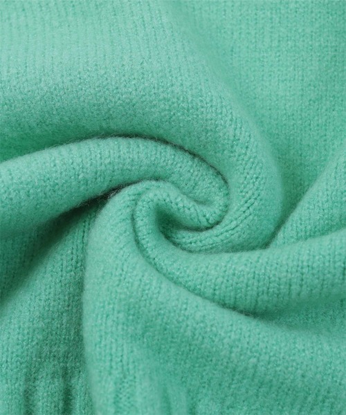 miette（ミエット）の「配色ステッチハイネックニット（ニット/セーター・レディース・ブラック/アイボリー/ネイビー/グリーン・FREE）」の9枚目の写真