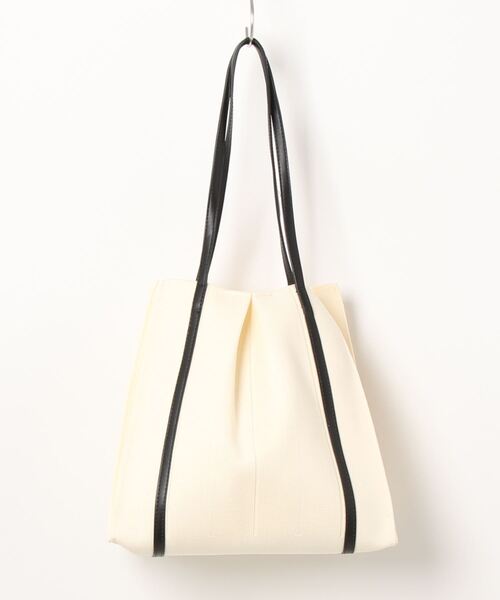 INED CLARO（イネドクラロ）の「ニットトートバック（トートバッグ・レディース・マスタード/カーキ/アイボリー・フリー）」の4枚目の写真