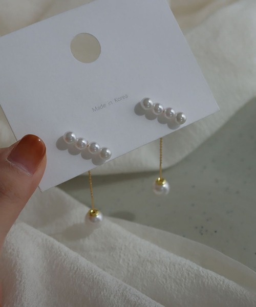 LA VORAGINE(ラ ヴォラジネ)の「金属アレルギー対応エコパールピアス(両耳用)(ピアス(両耳用)・レディース・ゴールド・FREE)」の12枚目の写真