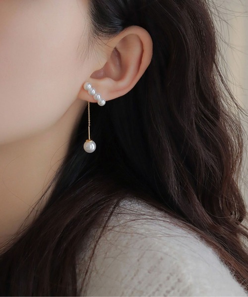 LA VORAGINE(ラ ヴォラジネ)の「金属アレルギー対応エコパールピアス(両耳用)(ピアス(両耳用)・レディース・ゴールド・FREE)」の10枚目の写真